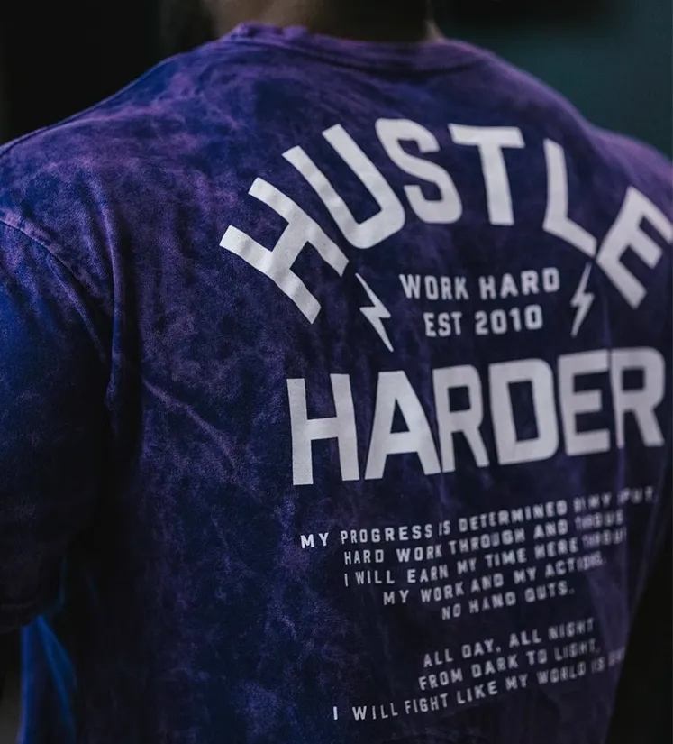 GYM BUDDY THAVAGE HUSTLE HARDER WORKOUT T SHIRTS