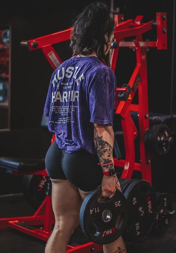 GYM BUDDY THAVAGE HUSTLE HARDER WORKOUT T SHIRTS