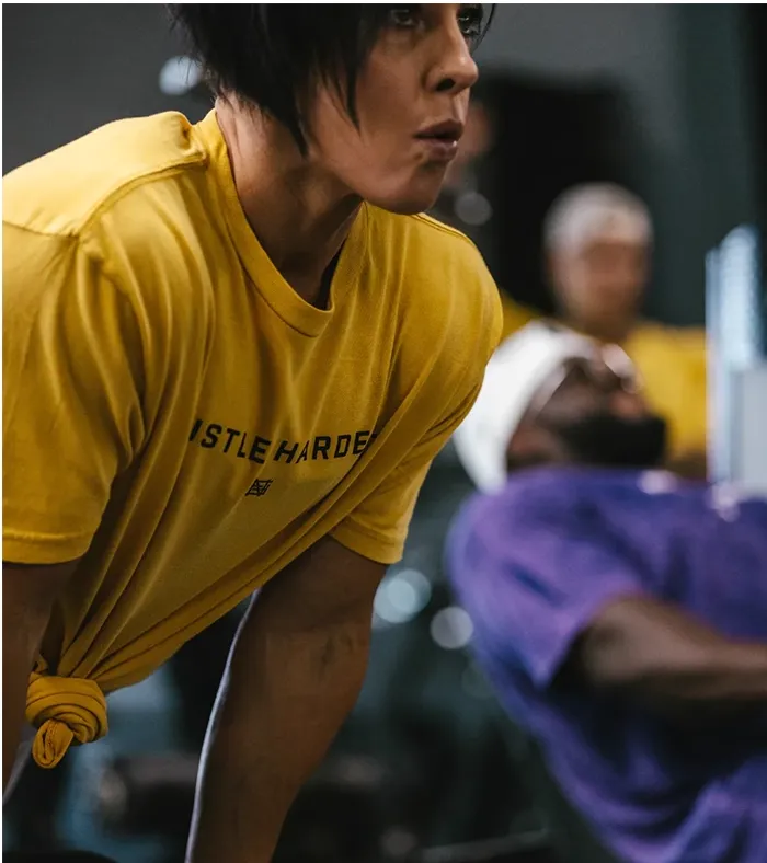 GYM BUDDY THAVAGE HUSTLE HARDER WORKOUT T SHIRTS