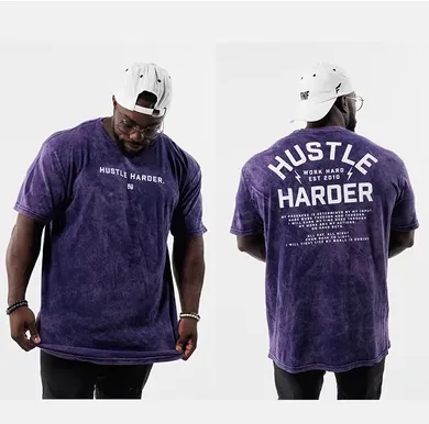 GYM BUDDY THAVAGE HUSTLE HARDER WORKOUT T SHIRTS