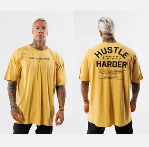 GYM BUDDY THAVAGE HUSTLE HARDER WORKOUT T SHIRTS