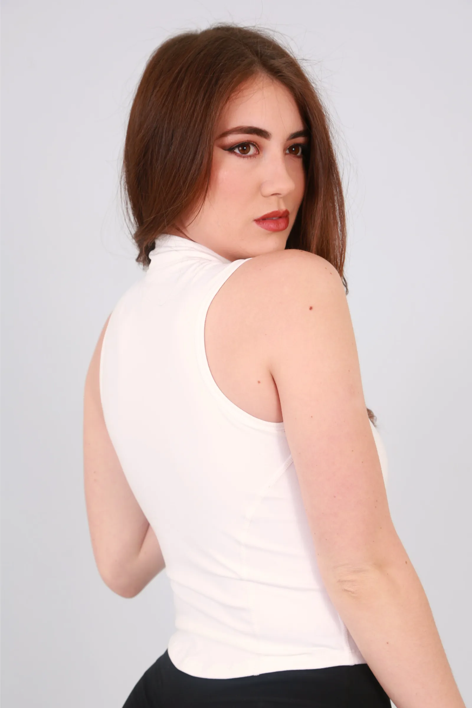Gym Bunny power top- White