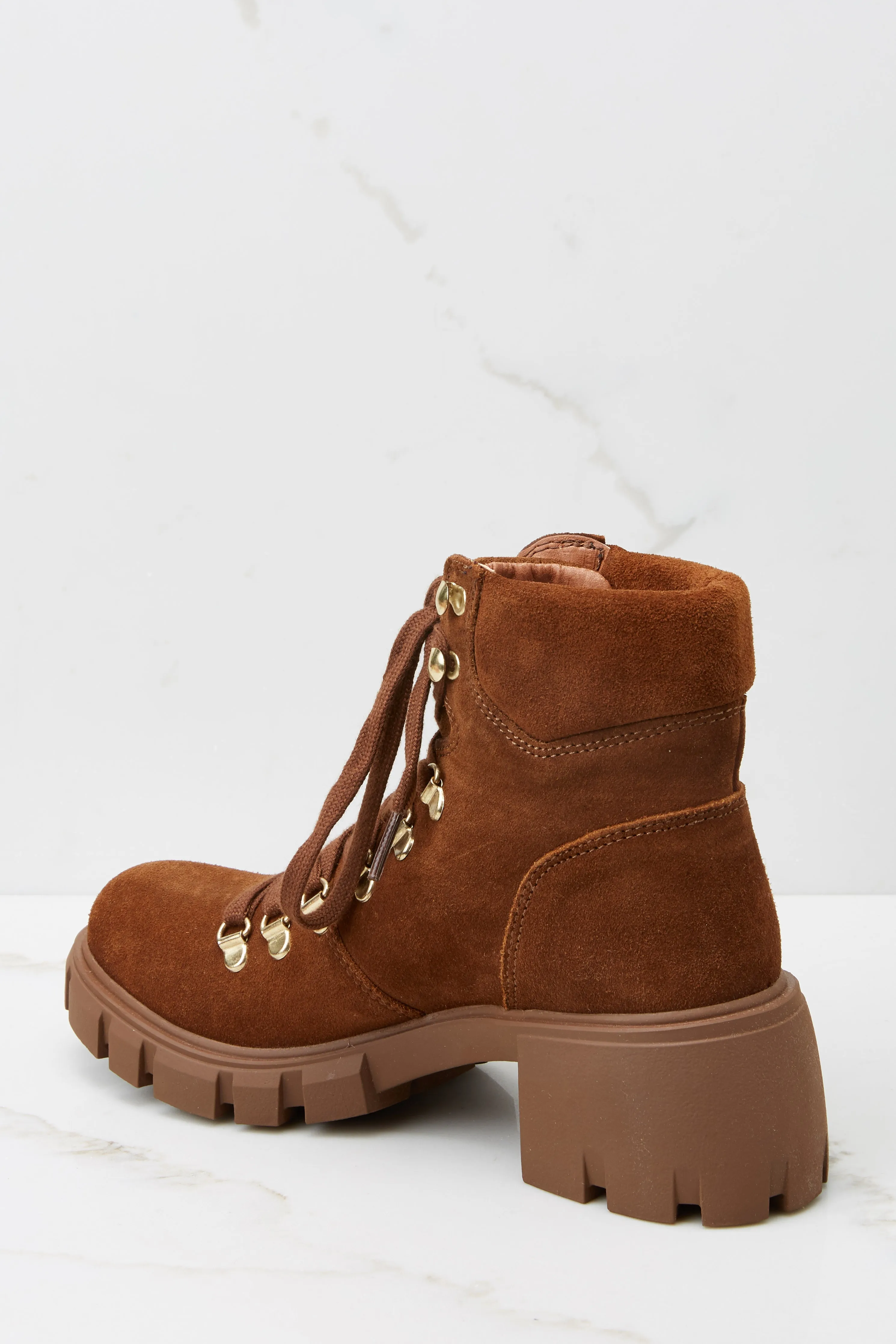 Hint Chestnut Suede Boots