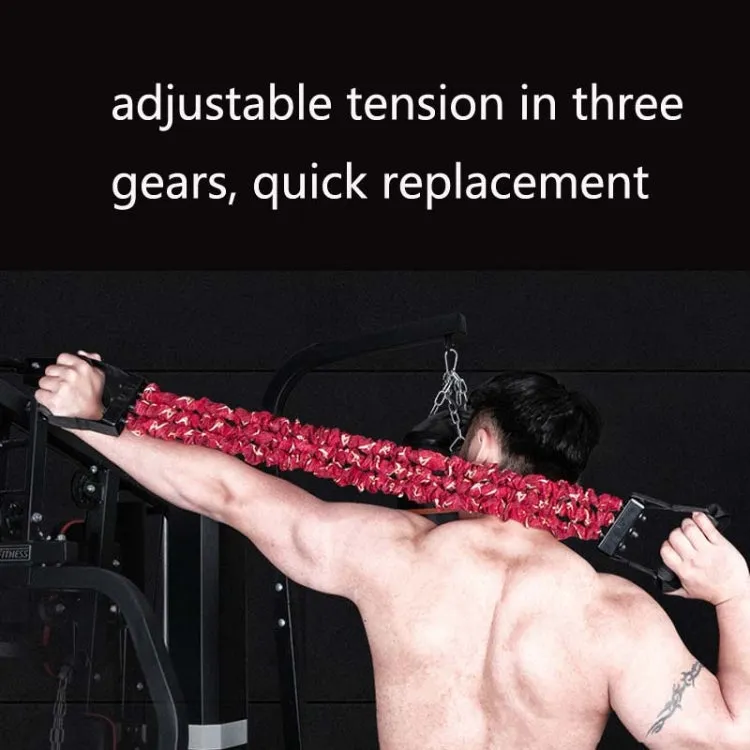 Home Fitness Chest Expander Multifunctional Arm Training High Elastic Pull Rope, Specification: 75kg (Lightning Green)