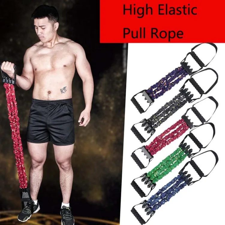 Home Fitness Chest Expander Multifunctional Arm Training High Elastic Pull Rope, Specification: 75kg (Lightning Green)