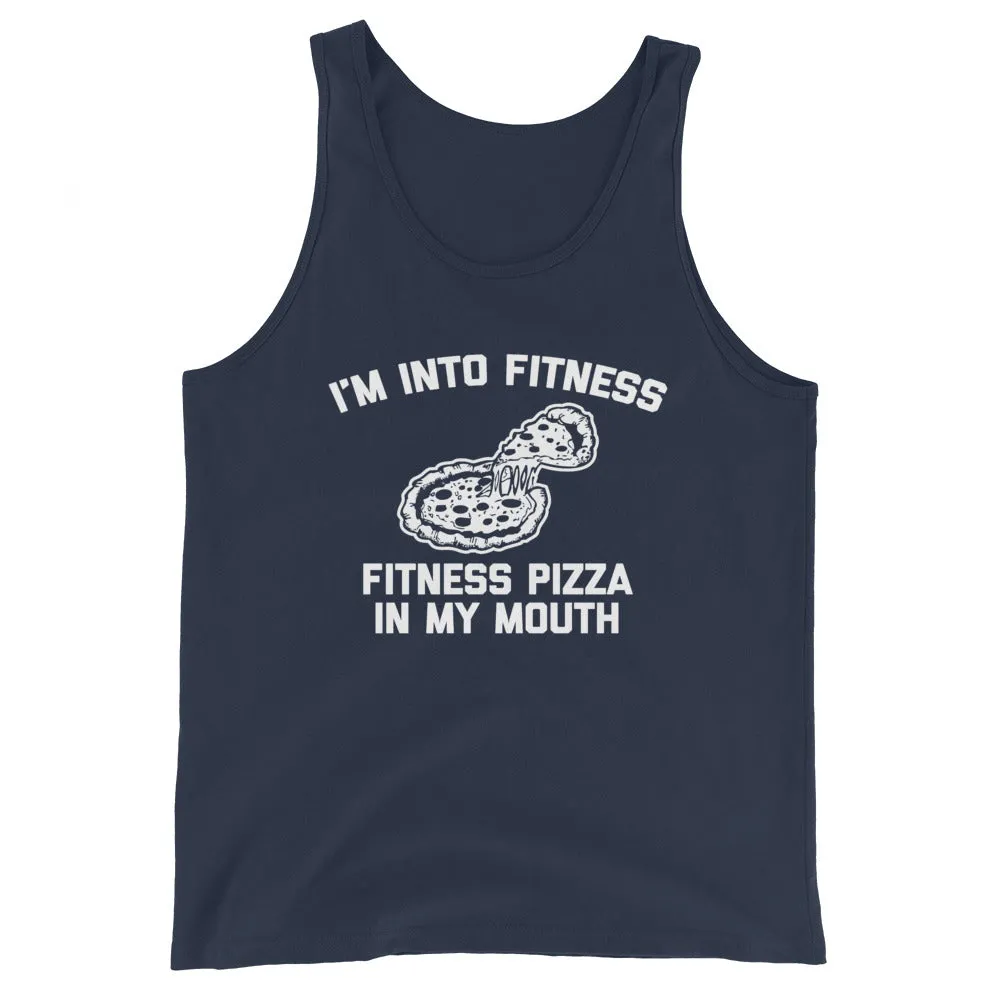 I'm Into Fitness (Fitness Pizza In My Mouth) Tank Top (Unisex)