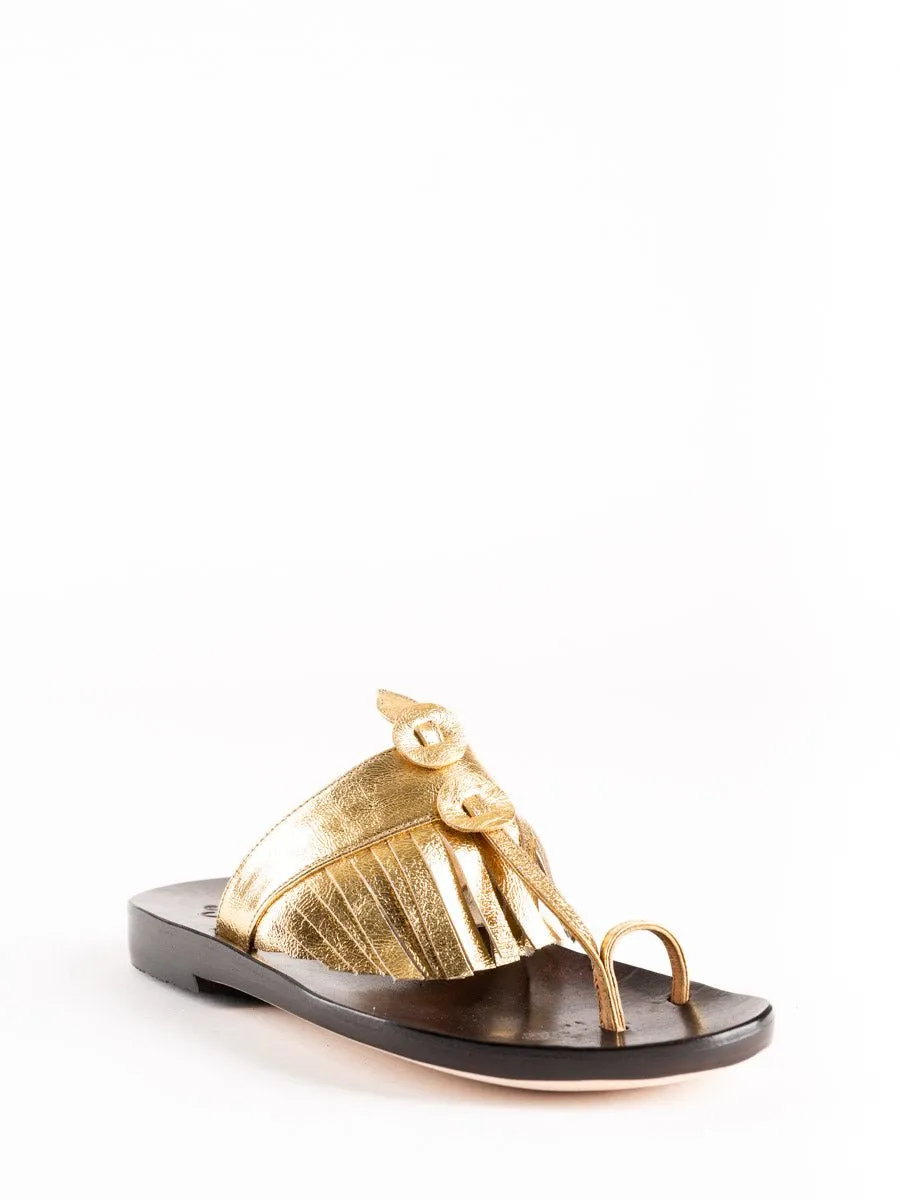 karma sandal - gold