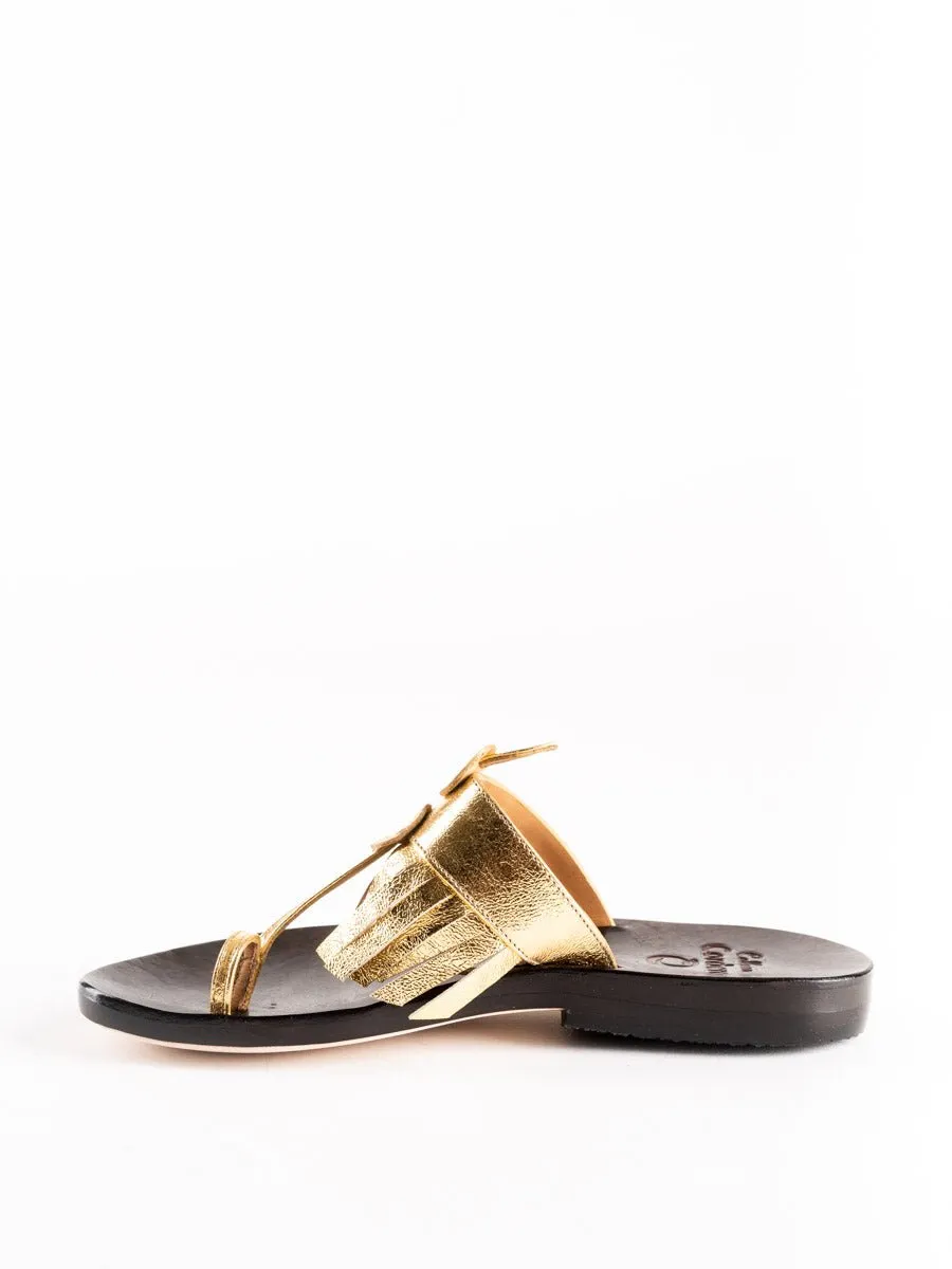 karma sandal - gold