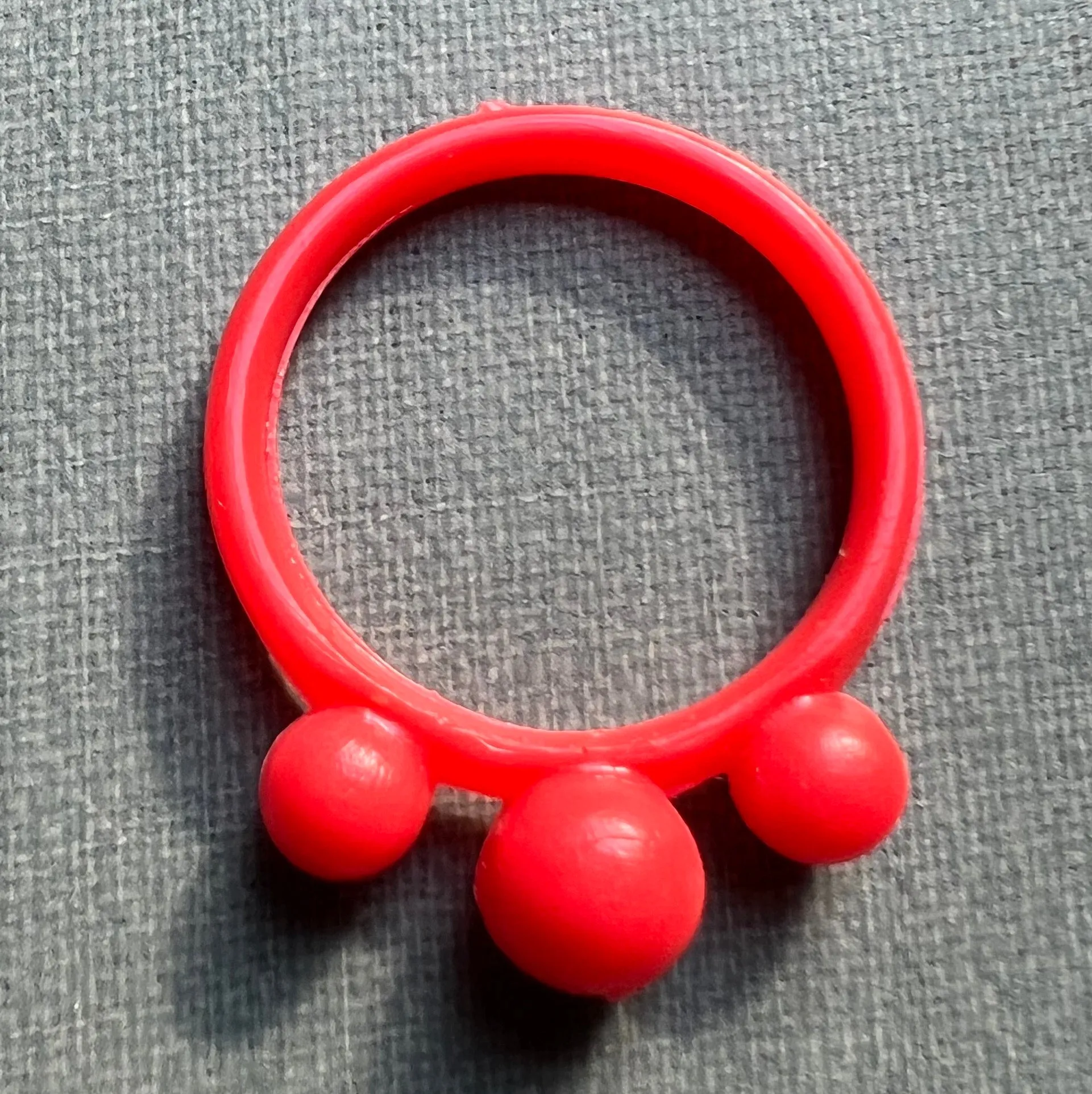 Kitsch Colourful Vintage Plastic Rings