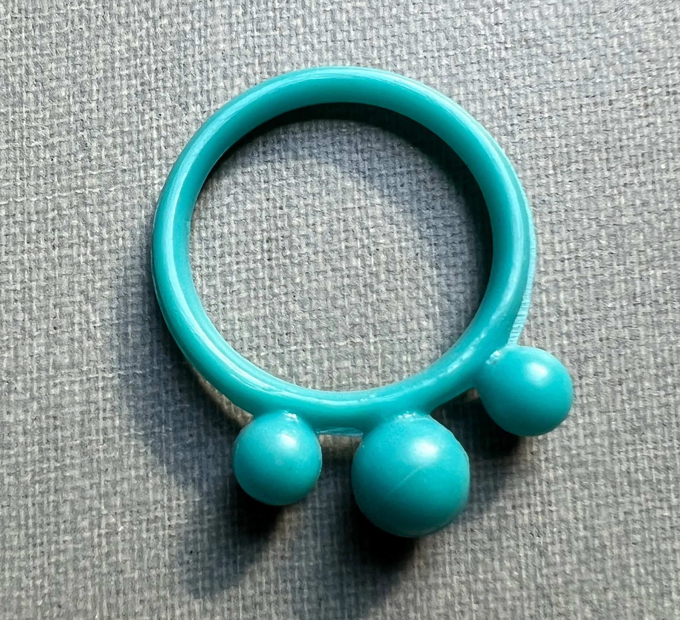 Kitsch Colourful Vintage Plastic Rings