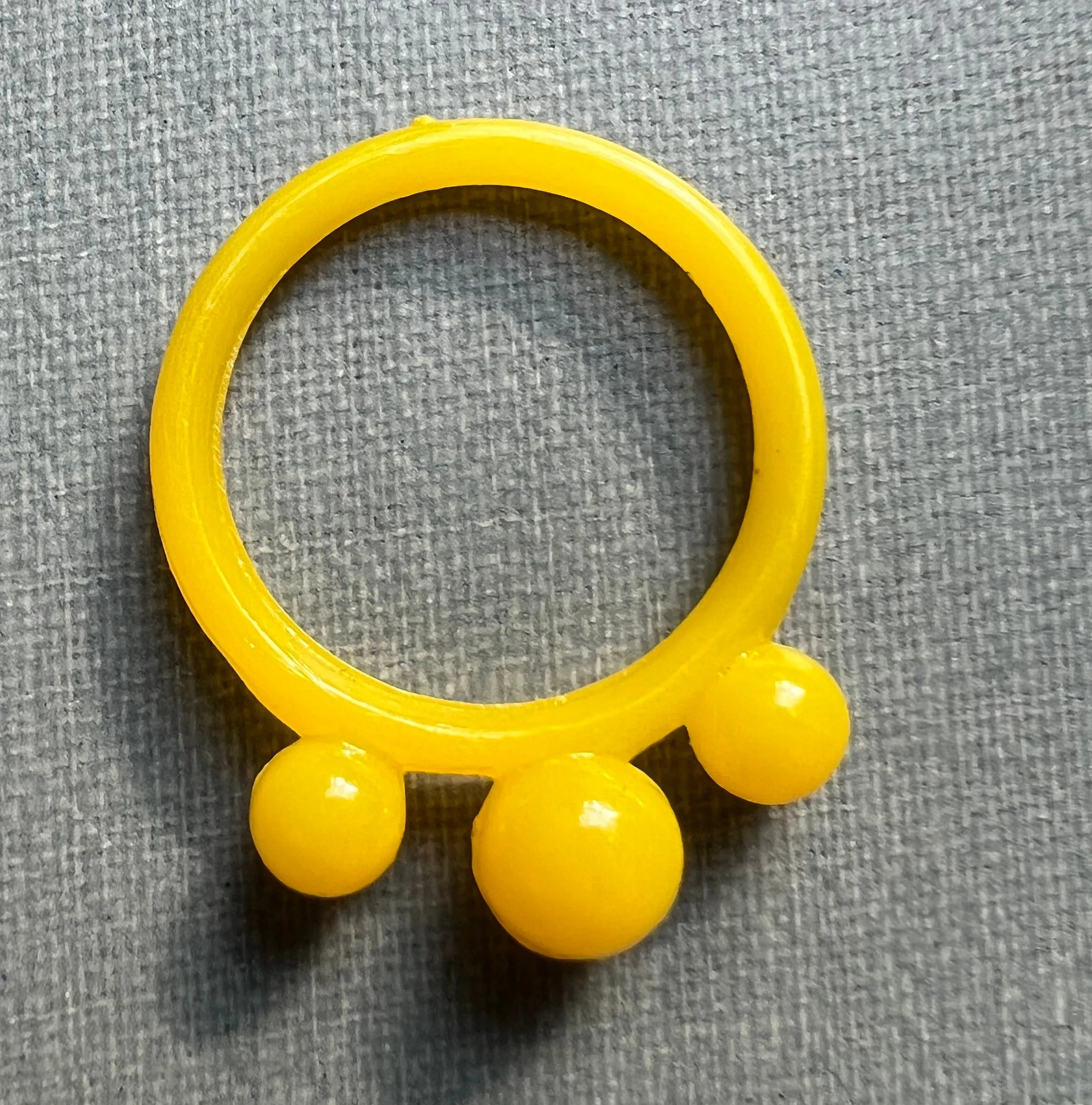 Kitsch Colourful Vintage Plastic Rings