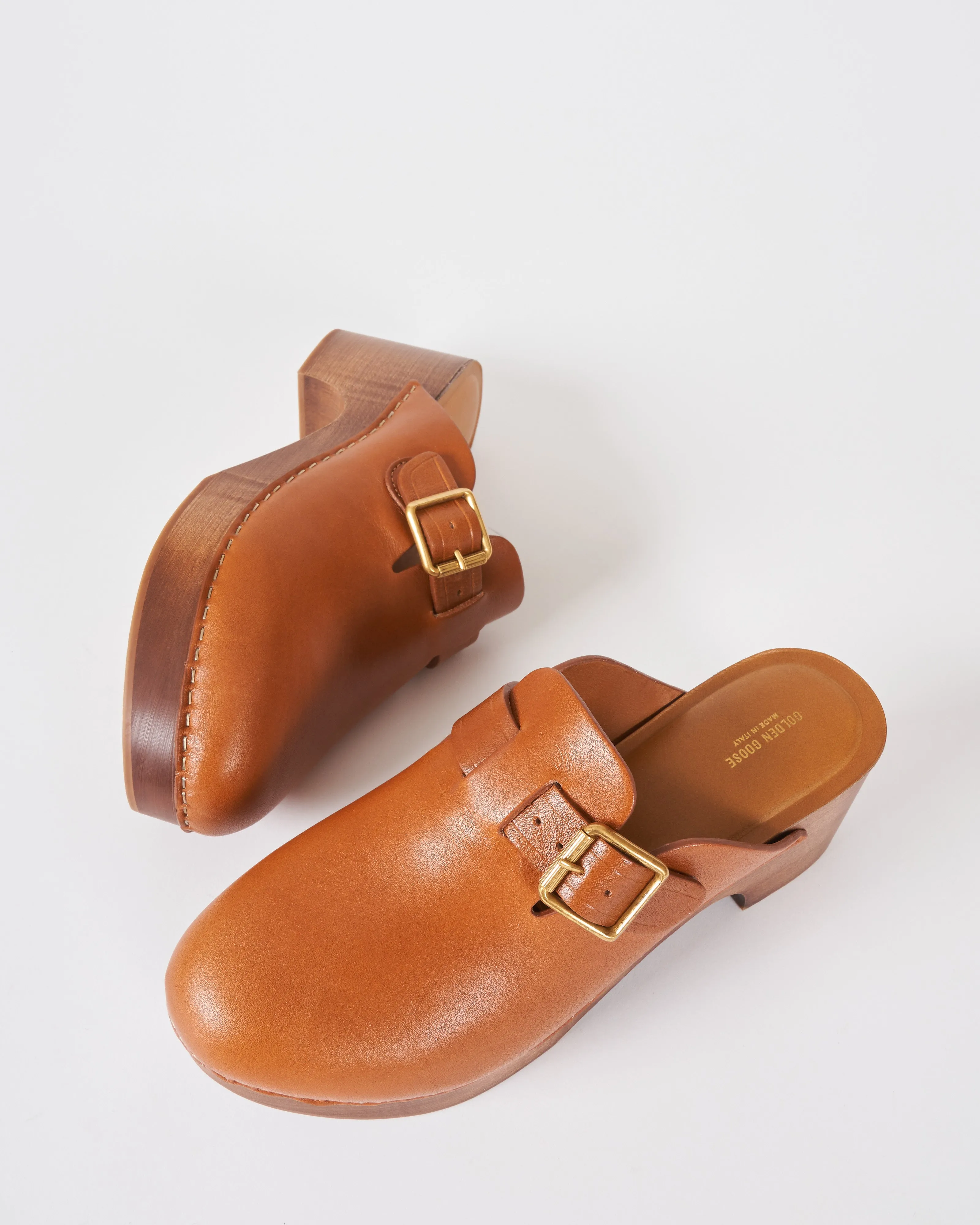 leather clog