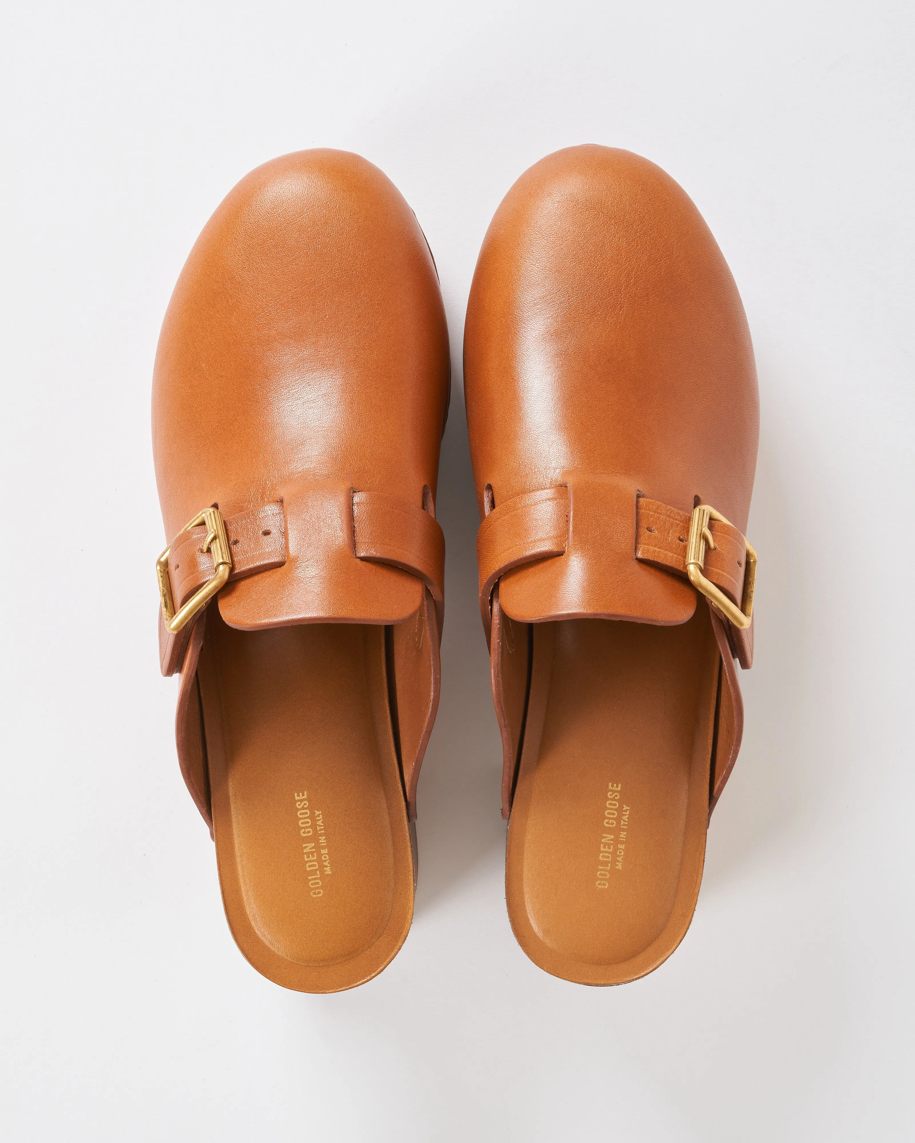 leather clog