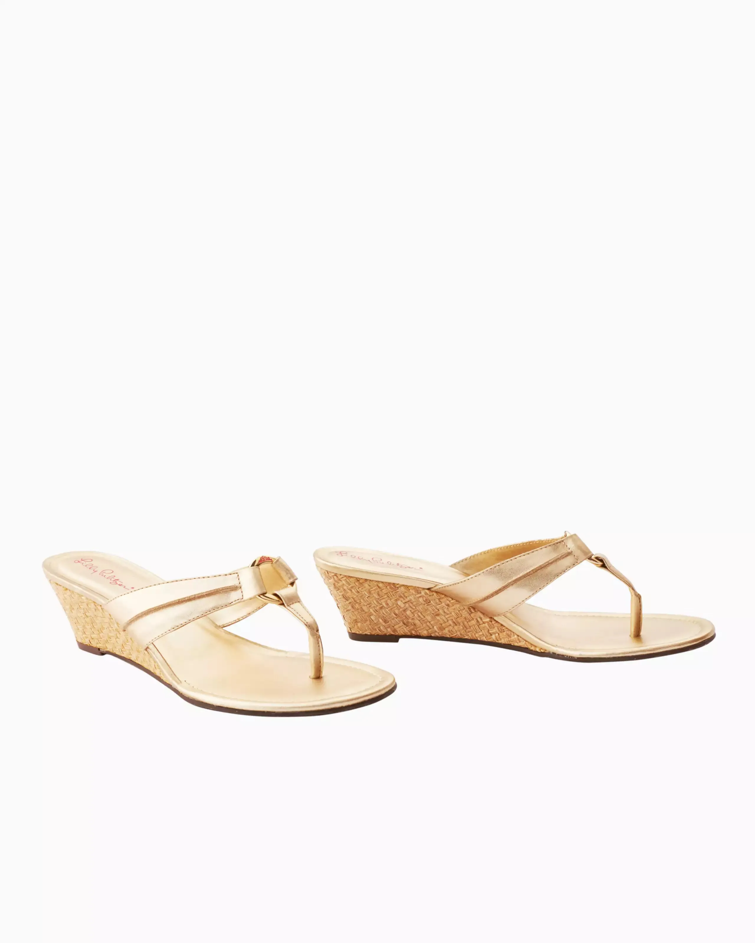 Lilly Pulitzer McKim Wedge Gold Metal