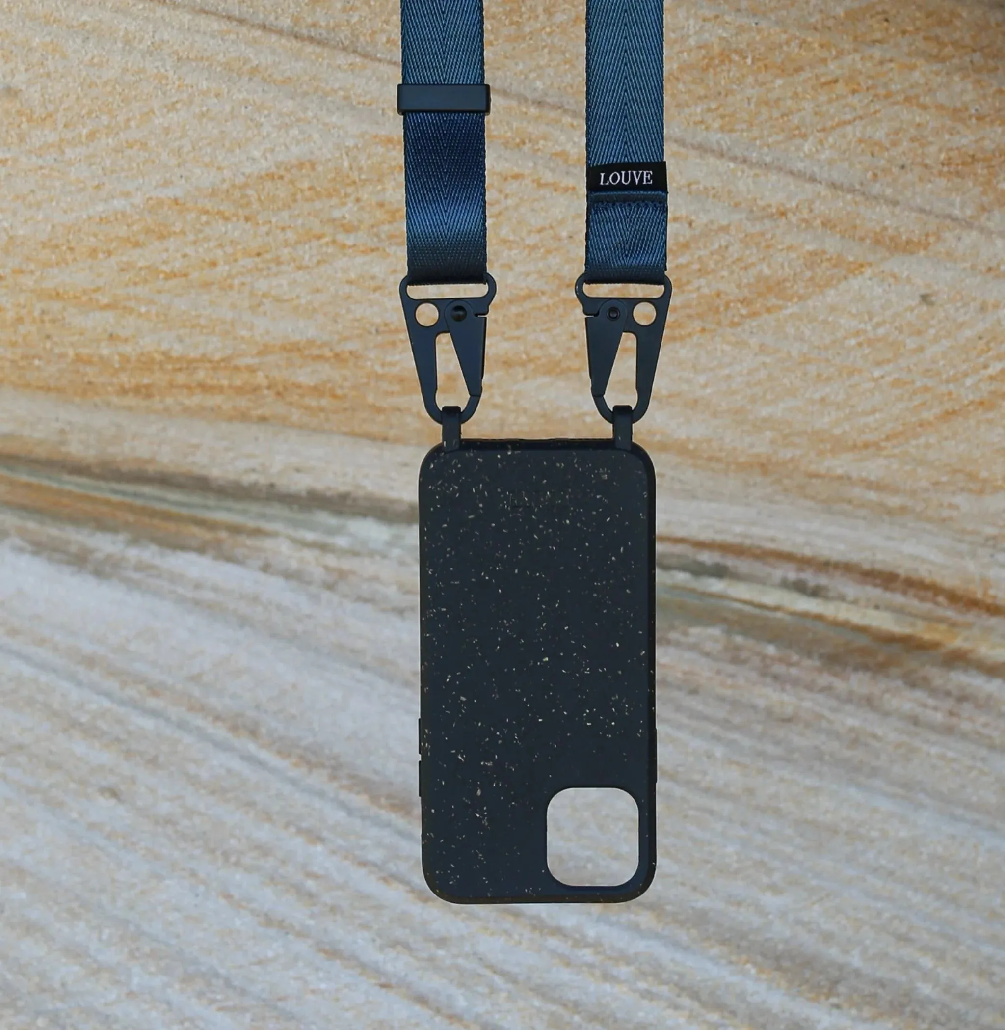 LOUVE COLLECTION Petrol Blue Crossbody Phone Lanyard