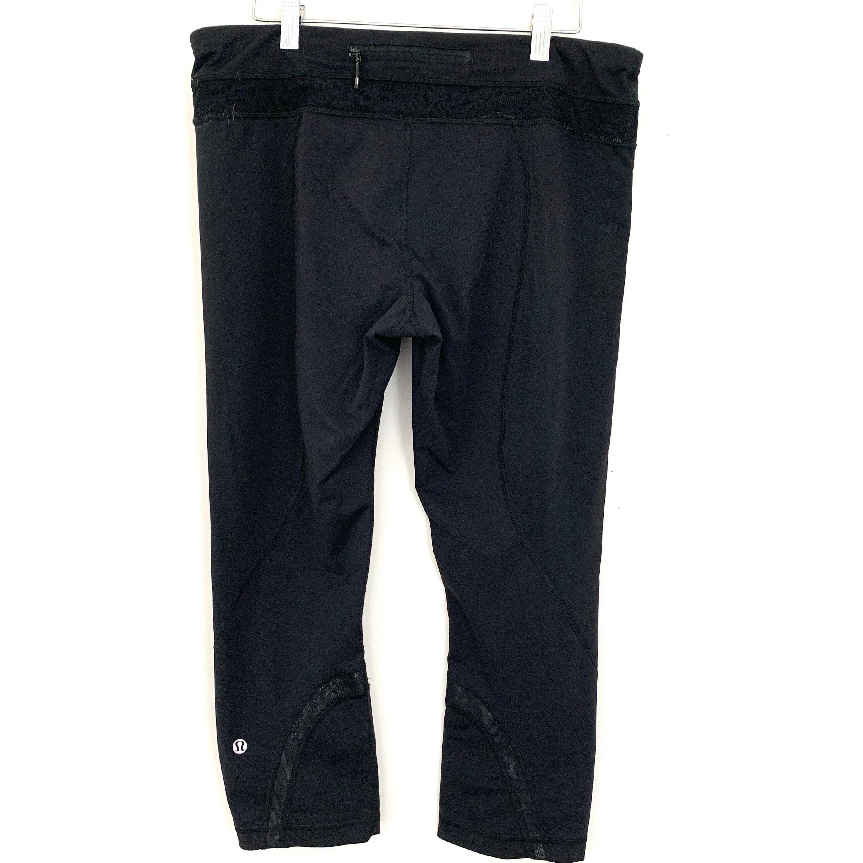Lululemon Black Crop Pants- Size 12 (see notes)