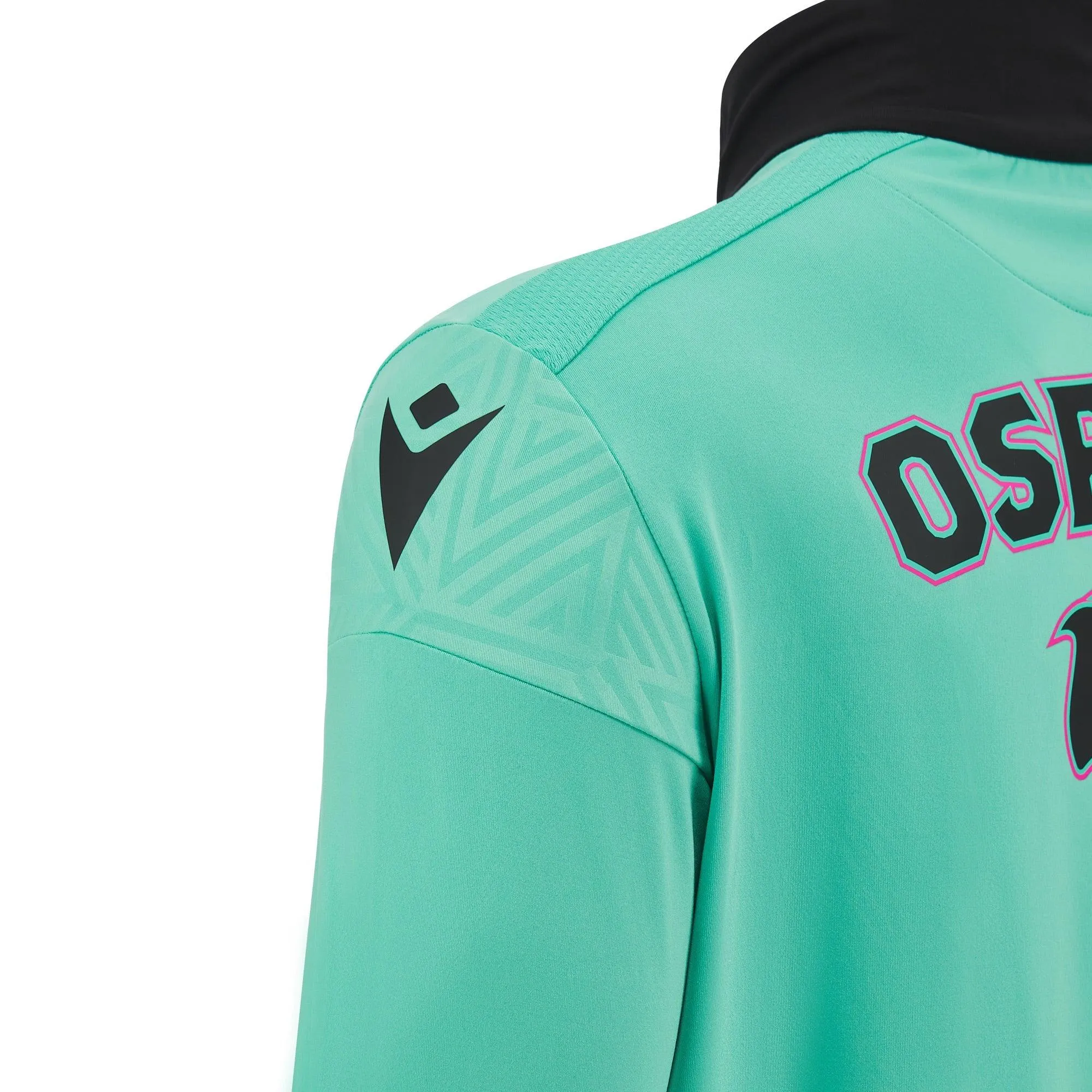 Macron Ospreys Rugby Mens Training Poly Zip Top