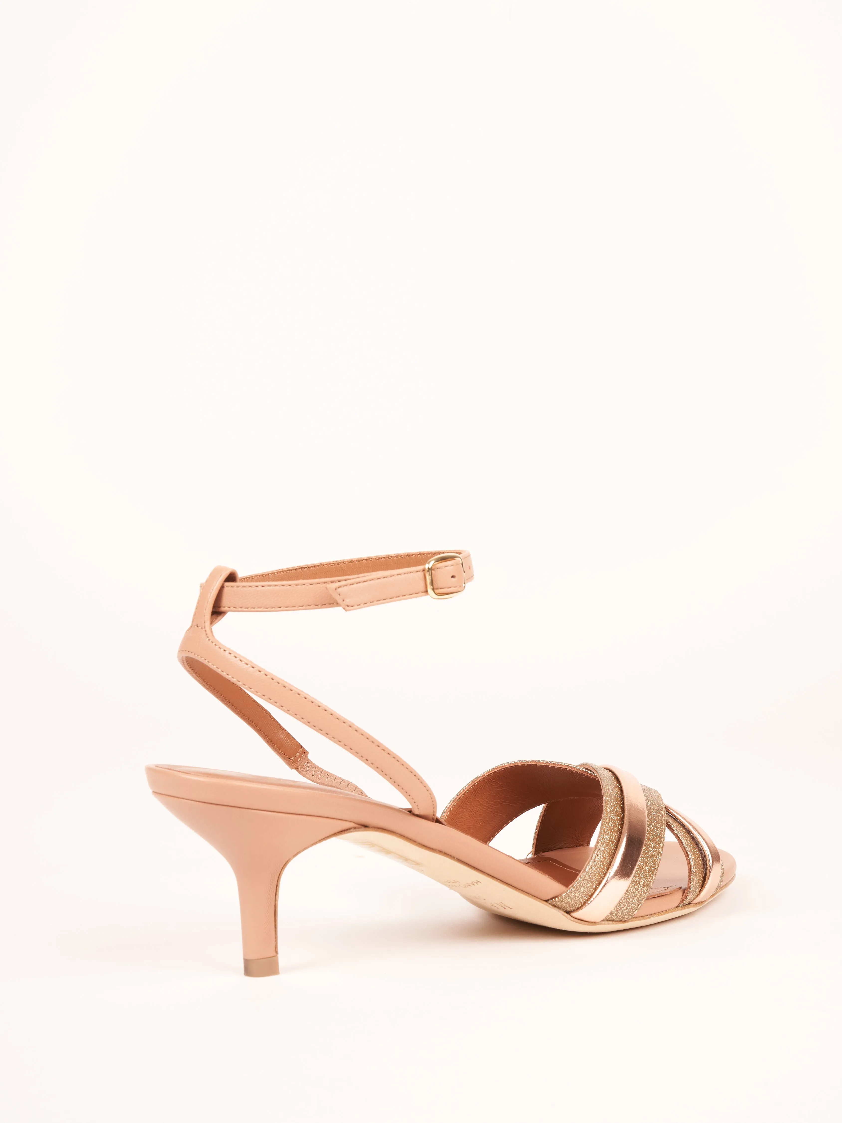 malaya heel - rose gold/nude
