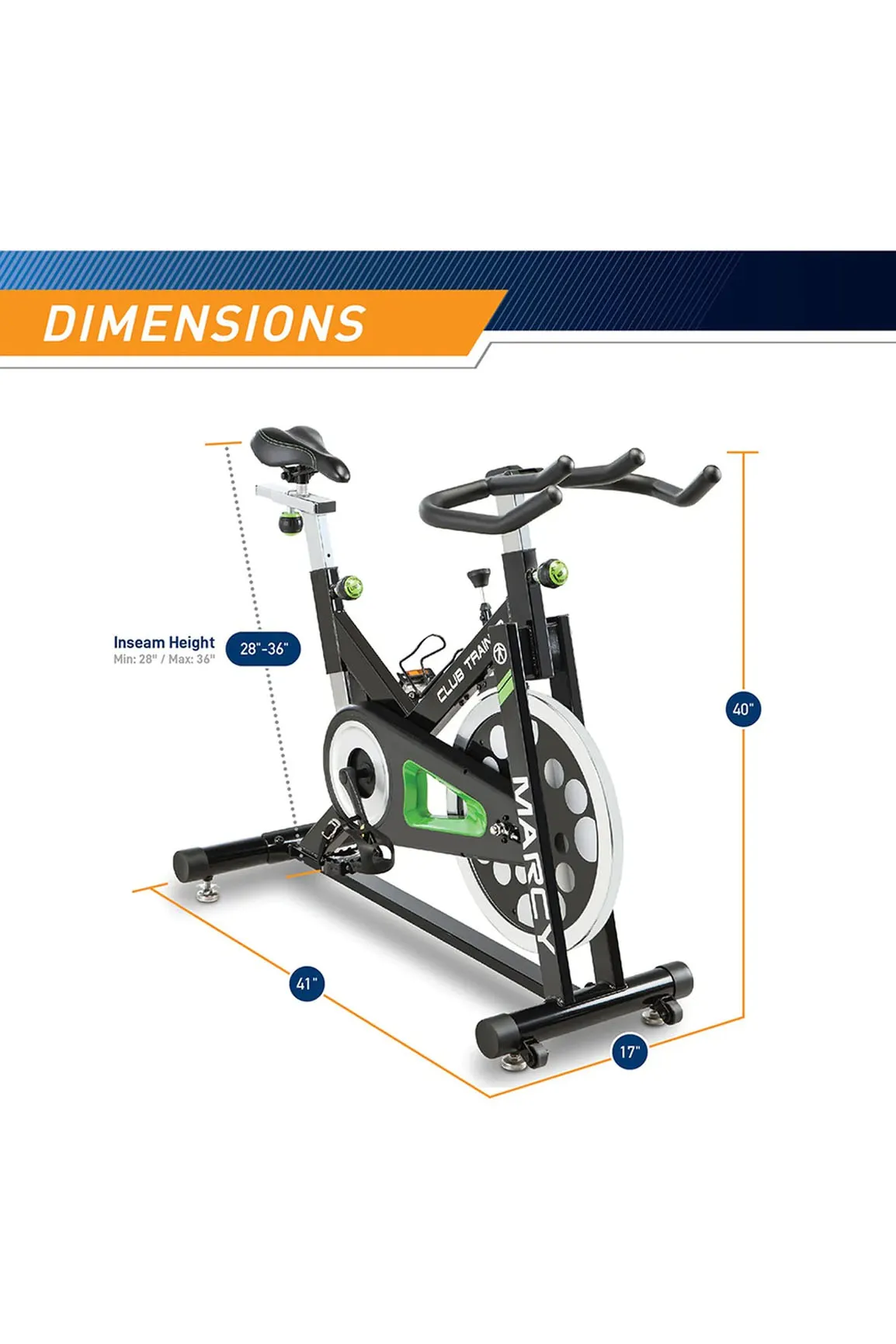 Marcy Club Trainer Spin Bike (FLOOR STOCK PICK UP ONLY MELBOURNE)