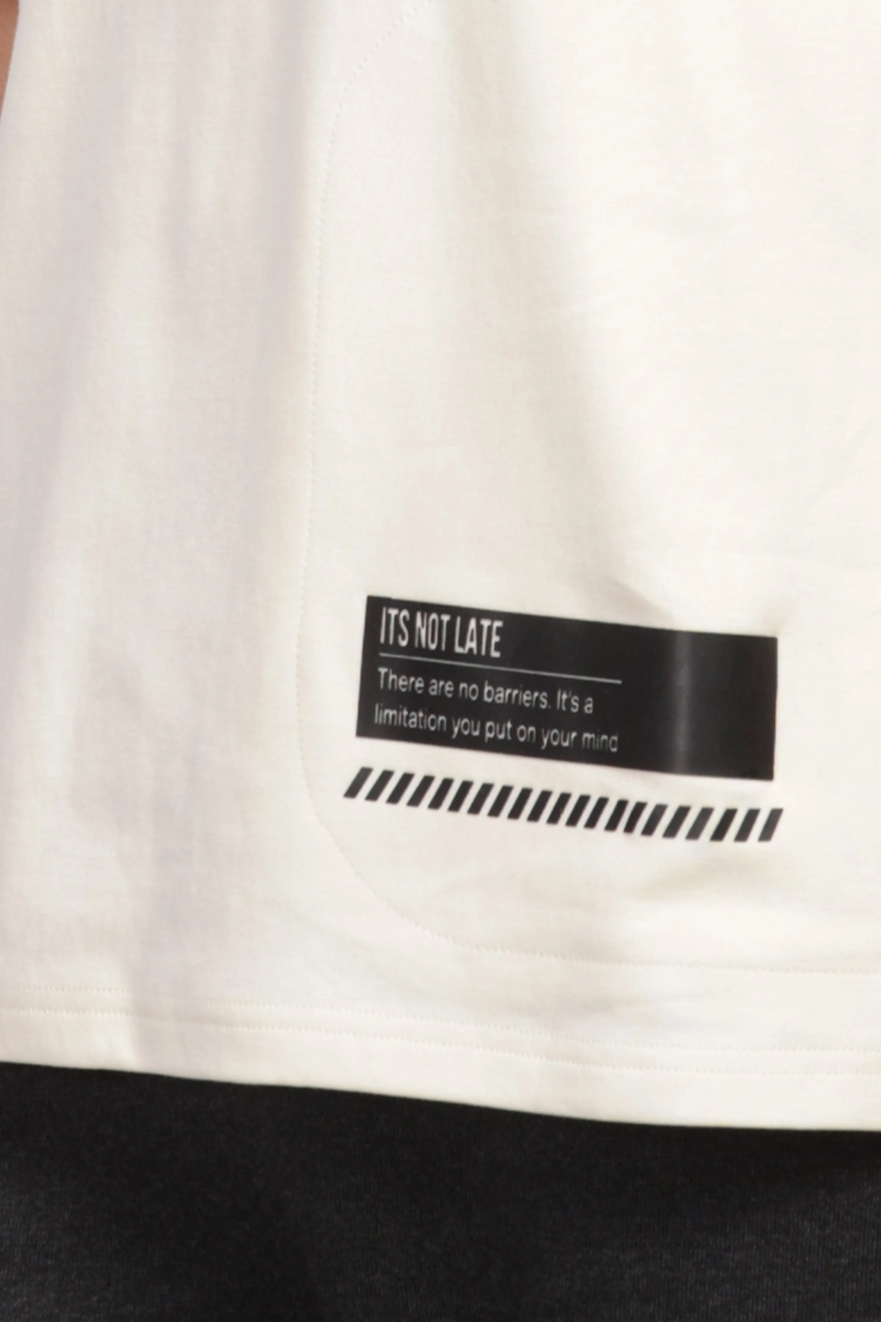 Men's Round neck Pure Cotton gentle T-Shirt-Domin8(Off White)