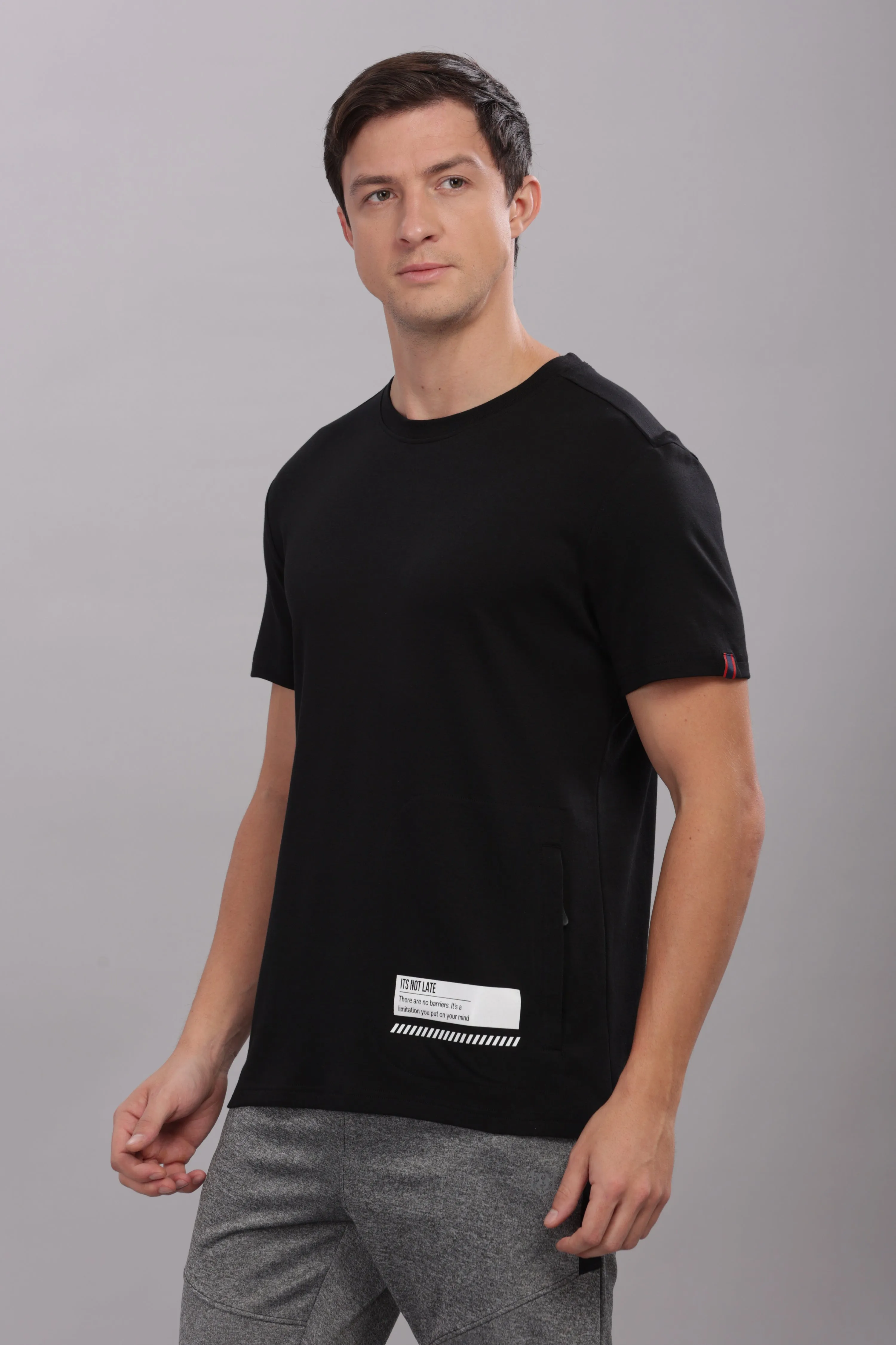 Men's Round neck Pure Cotton gentle T-Shirt-Domin8(Off White)