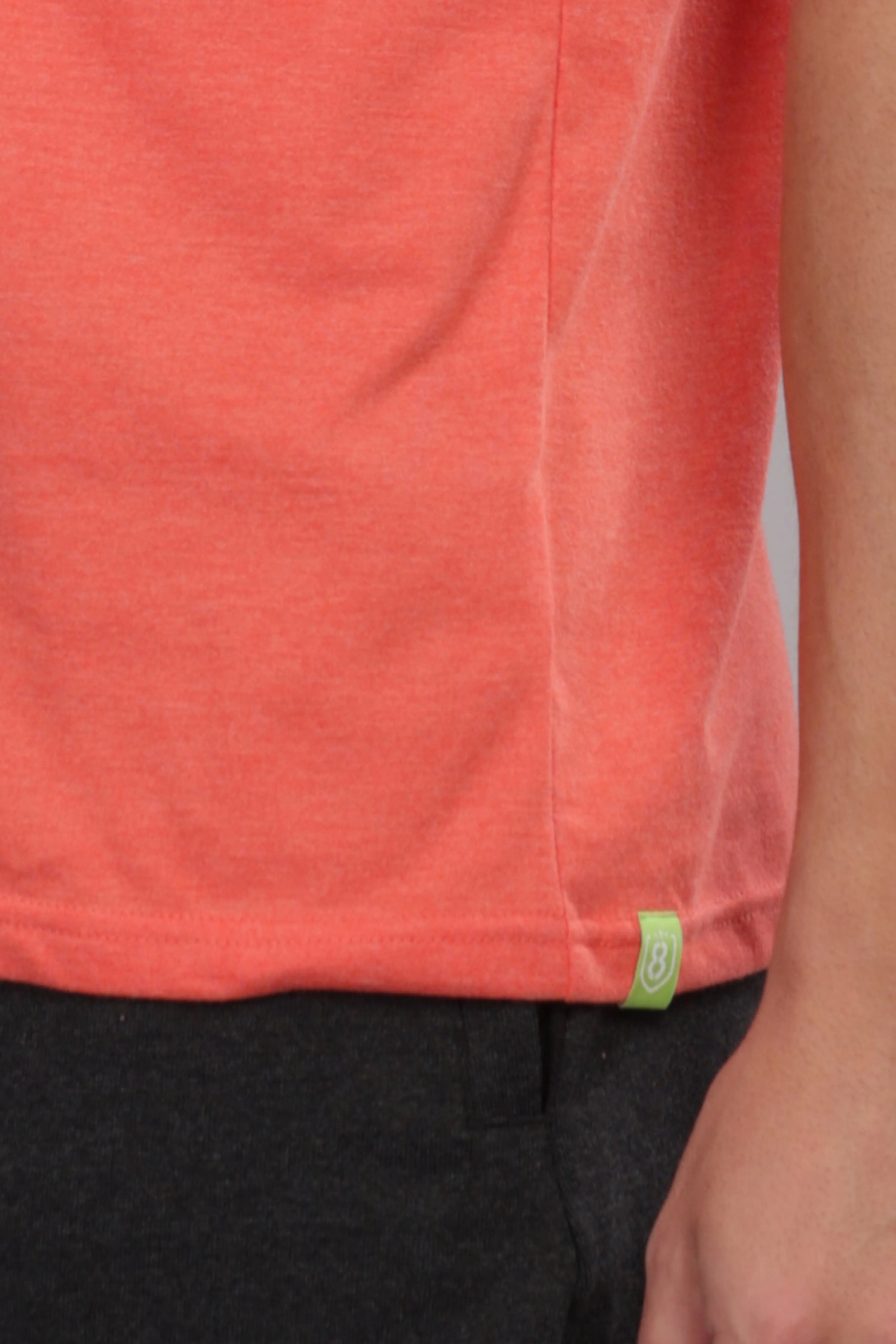 Men's Super Stylish Organic Cotton T Shirt With Printed Chest Pocket - Domin8 (Orange)
