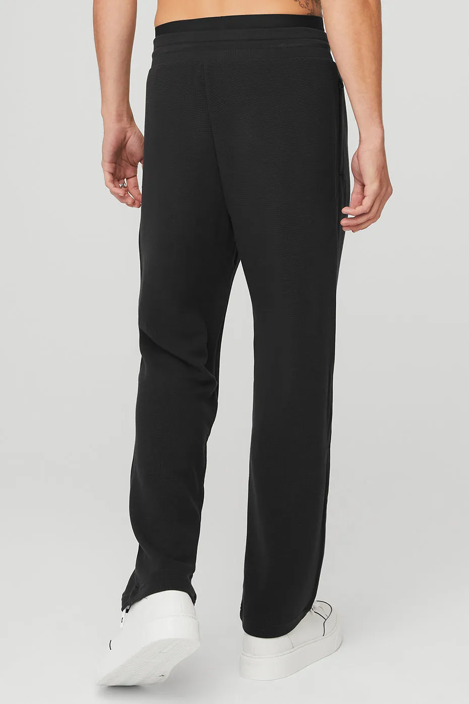 Micro Waffle Fast Break Sweatpant - Black