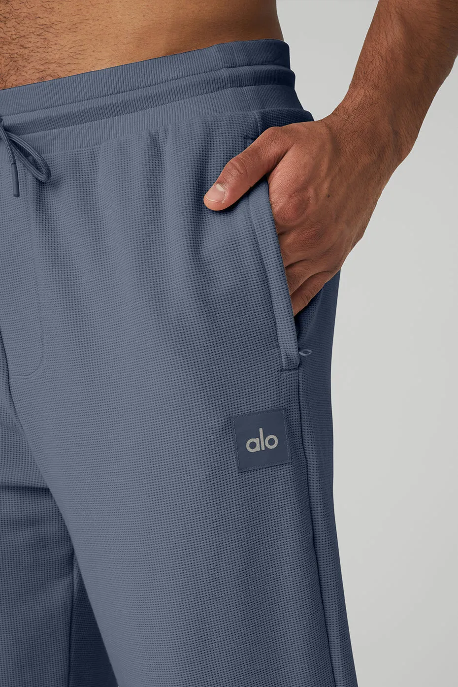 Micro Waffle Fast Break Sweatpant - Bluestone
