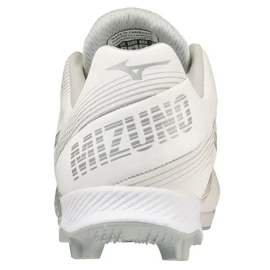 Mizuno Wave Finch Lightrevo Jr. Girl’s Molded Softball Cleat - White