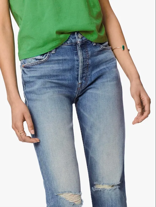Mother Denim - The Tomcat Ankle Fray Jean in The Last Supper Destroyed