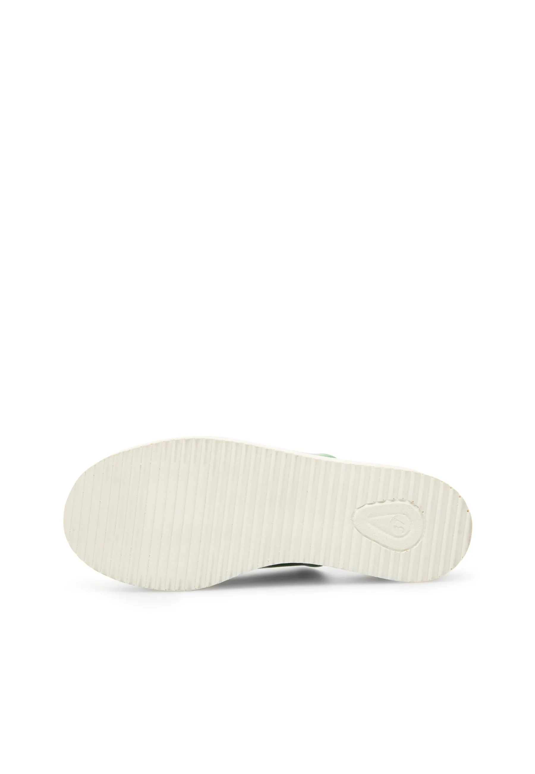 Nanna Green Leather Slides