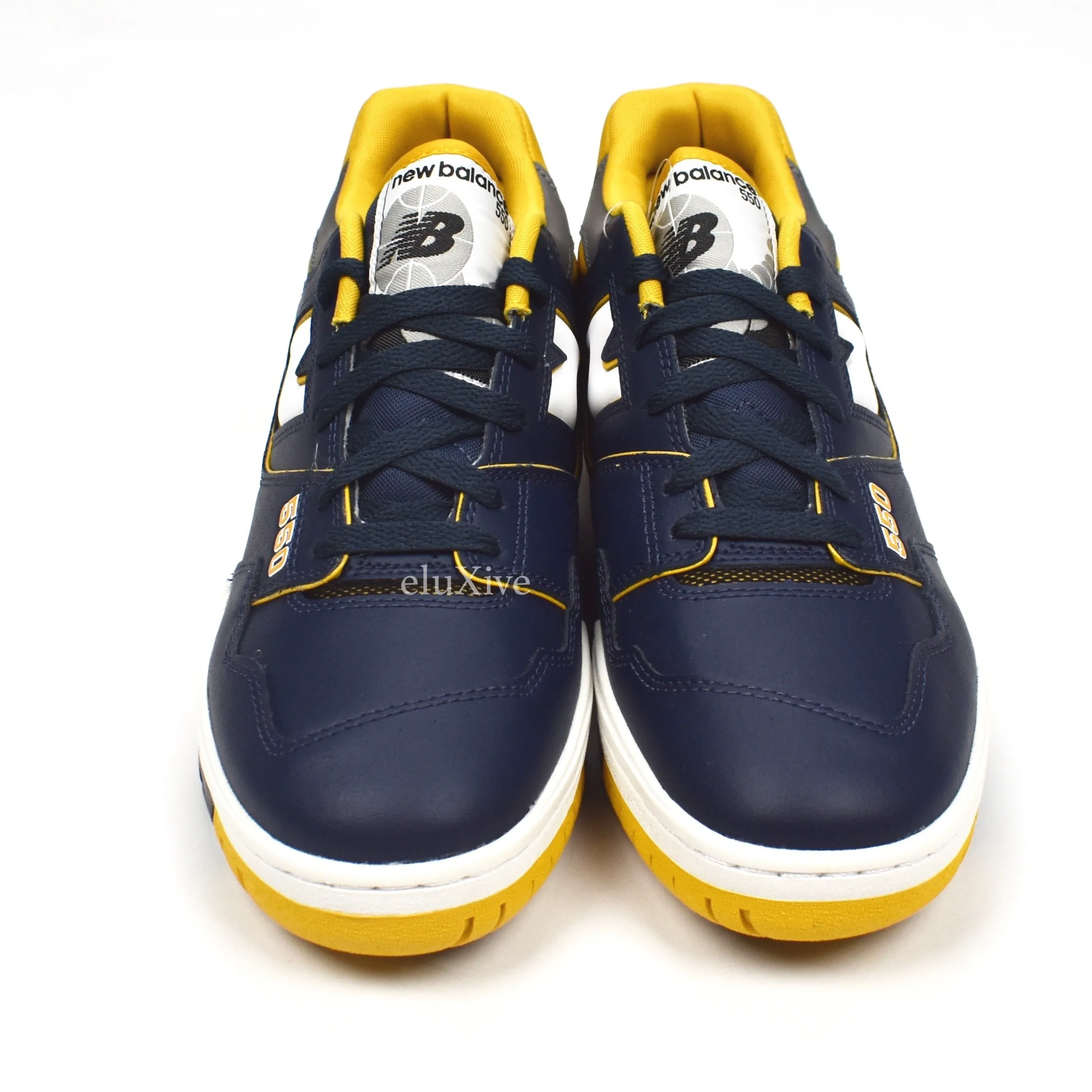 New Balance - 550 Basketball Sneakers (Navy/Yellow)