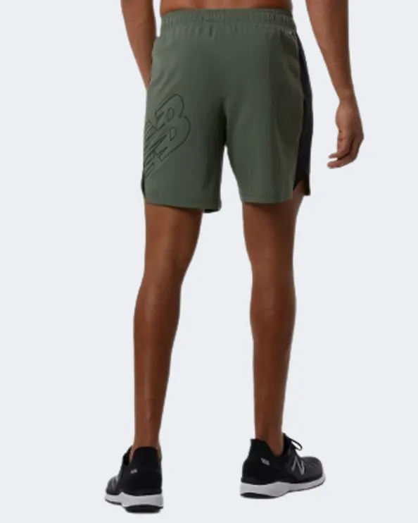 New Balance 7 Inch Tenacity Woven Men Training Short Olive Green Ms13019-Don