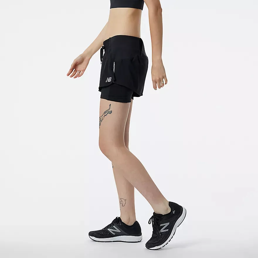 New Balance Impact Run 2in1 Womens Short