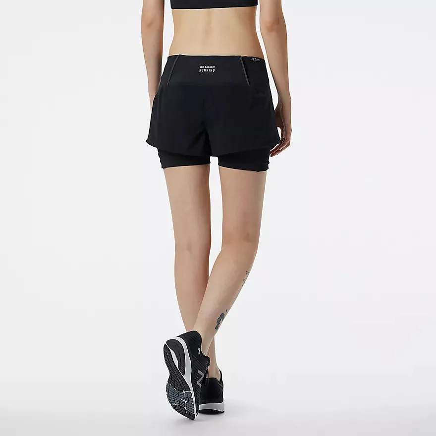 New Balance Impact Run 2in1 Womens Short