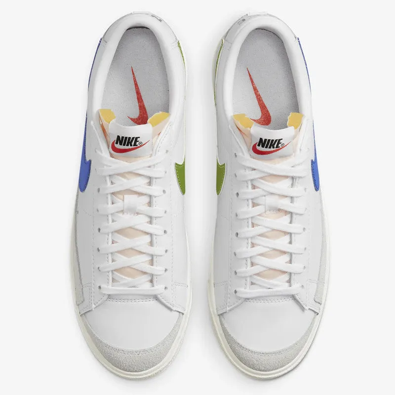 Nike Blazer Low '77 Vintage - White/Medium Blue-Chlorophyll