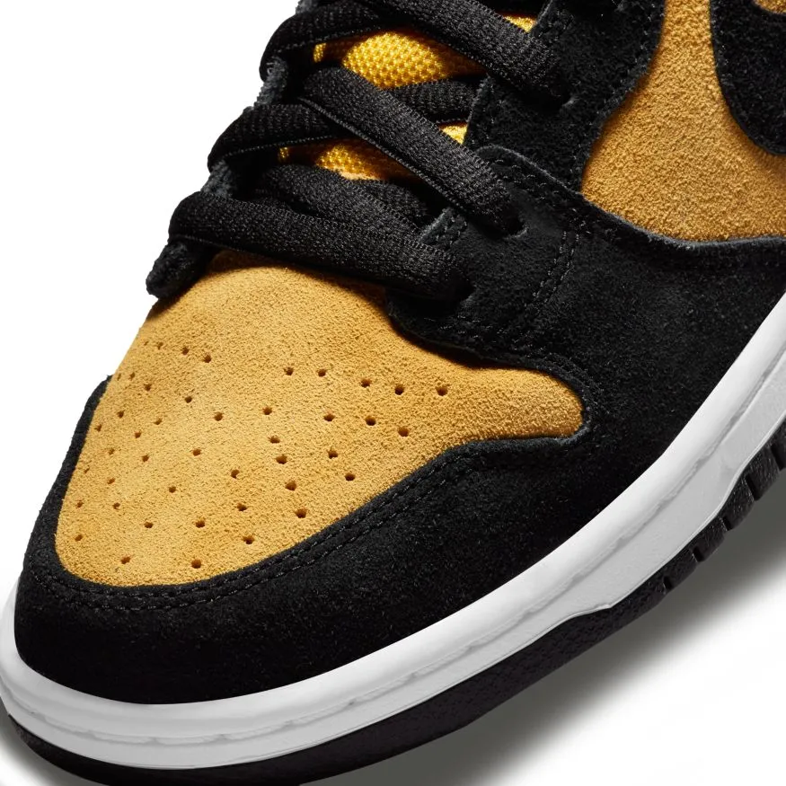 Nike SB Dunk High Pro Skateboard Shoes - Black/Black-Varsity Maize-White