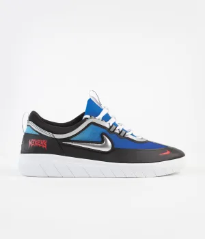 Nike SB x Samborghini Nyjah Free 2 Premium Shoes - Light Photo Blue / Metallic Silver - Game Royal