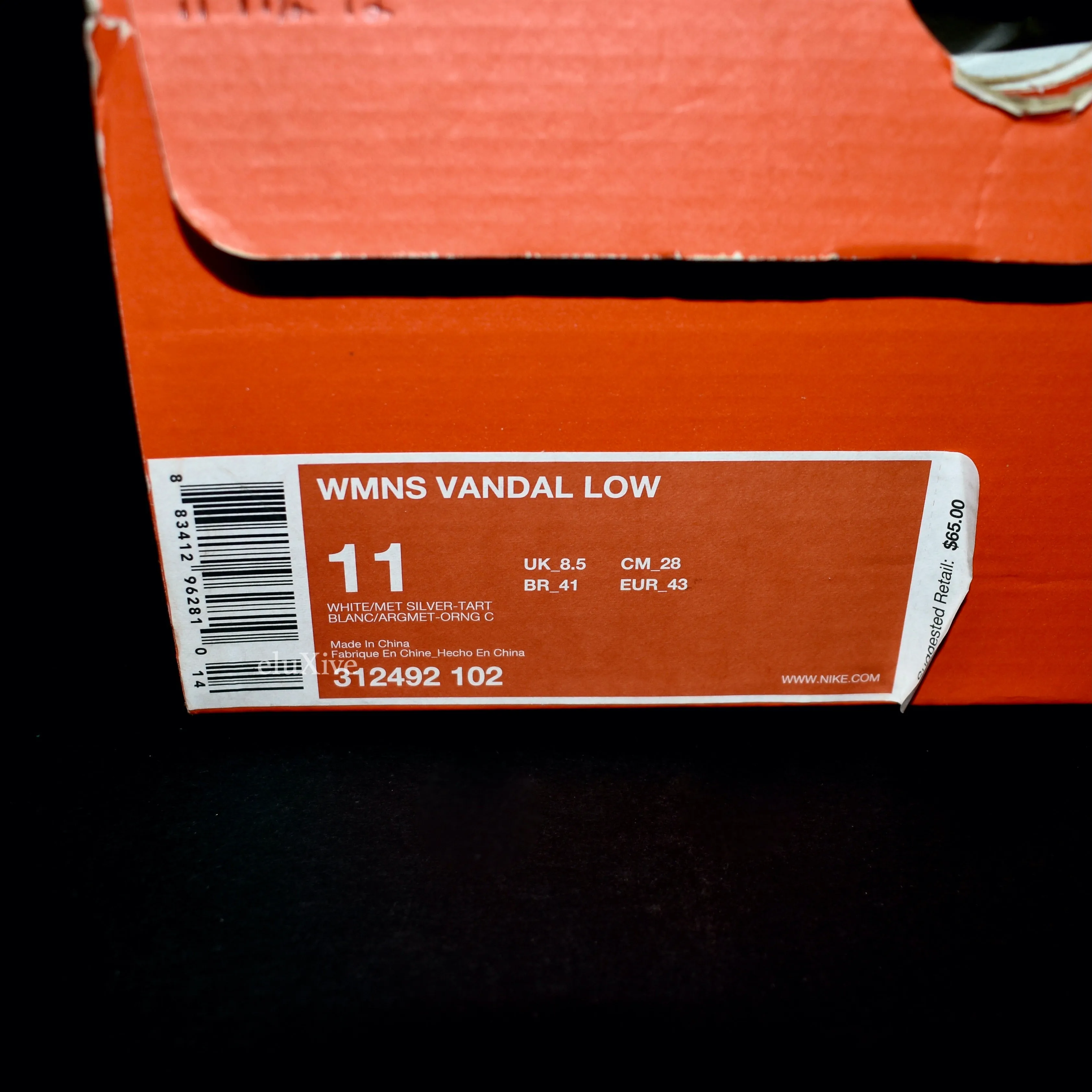 Nike - Vandal Low (White/Silver/Orange)