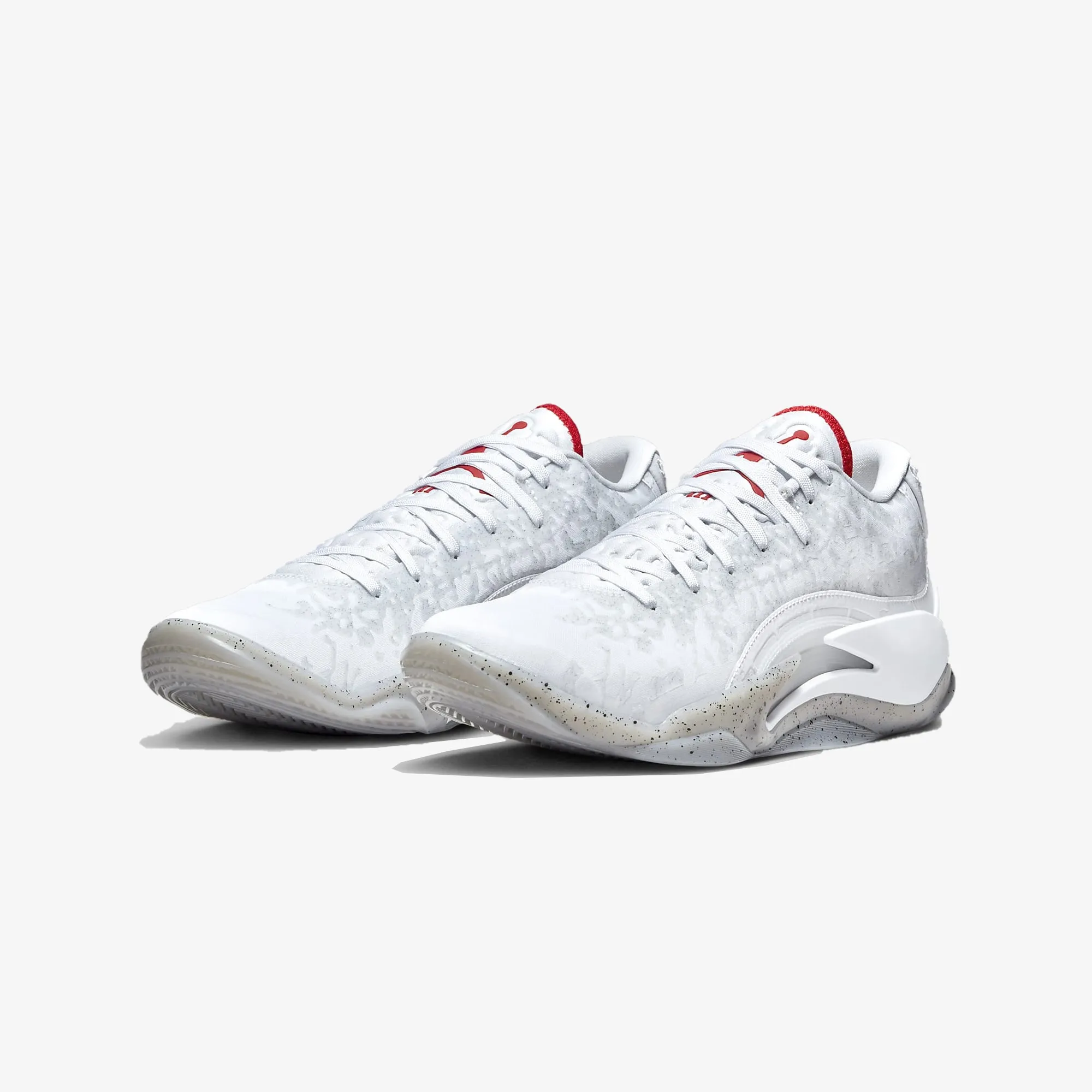 Nike | ZION 3 PF  { WHITE/UNIVERSITY RED-CEMENT GREY