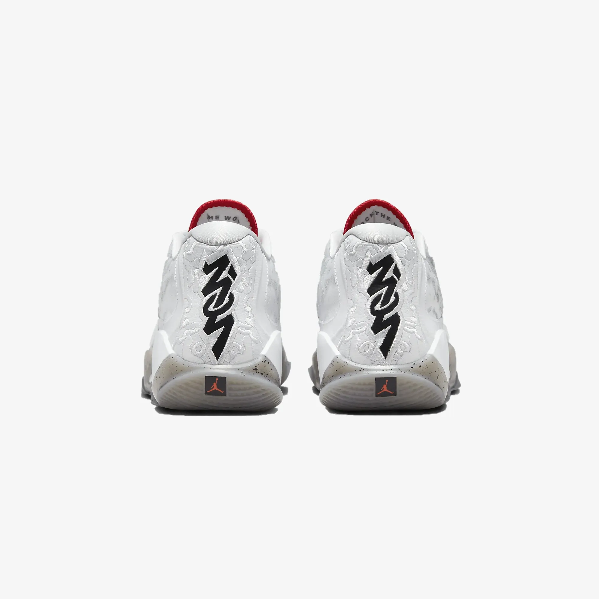 Nike | ZION 3 PF  { WHITE/UNIVERSITY RED-CEMENT GREY