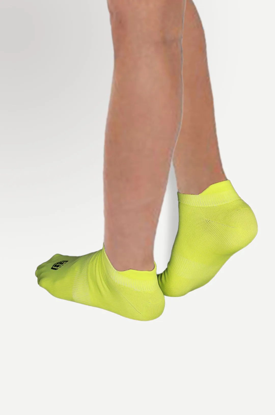 Nylon Low Ankle Socks With Rubber Grip  - White