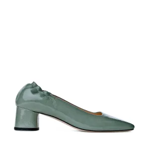 Nyoko Avocado Green Soft Naplak Pumps