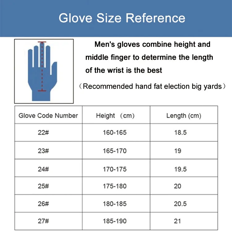 PGM Left Hand Sheepskin Anti-slip Particle Golf Men Gloves, Size: 27#