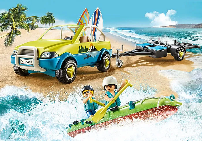 Playmobil Beach Car with Canoe