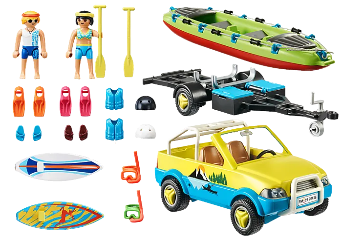 Playmobil Beach Car with Canoe