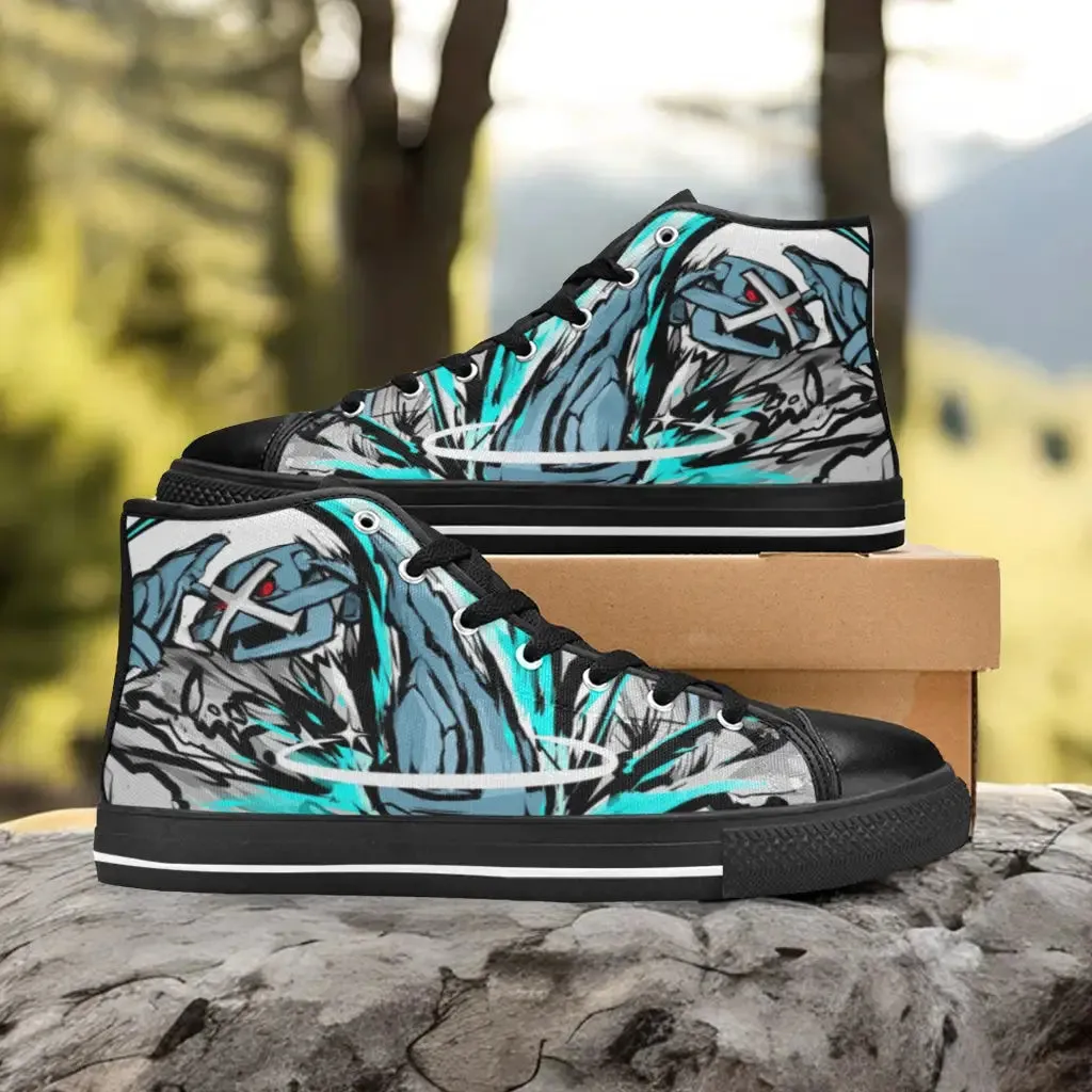 Pokemon Metagross Shoes High Top Sneakers for Kids and Adults