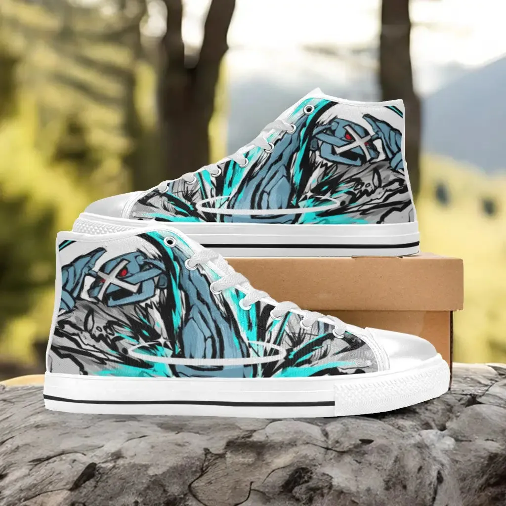 Pokemon Metagross Shoes High Top Sneakers for Kids and Adults