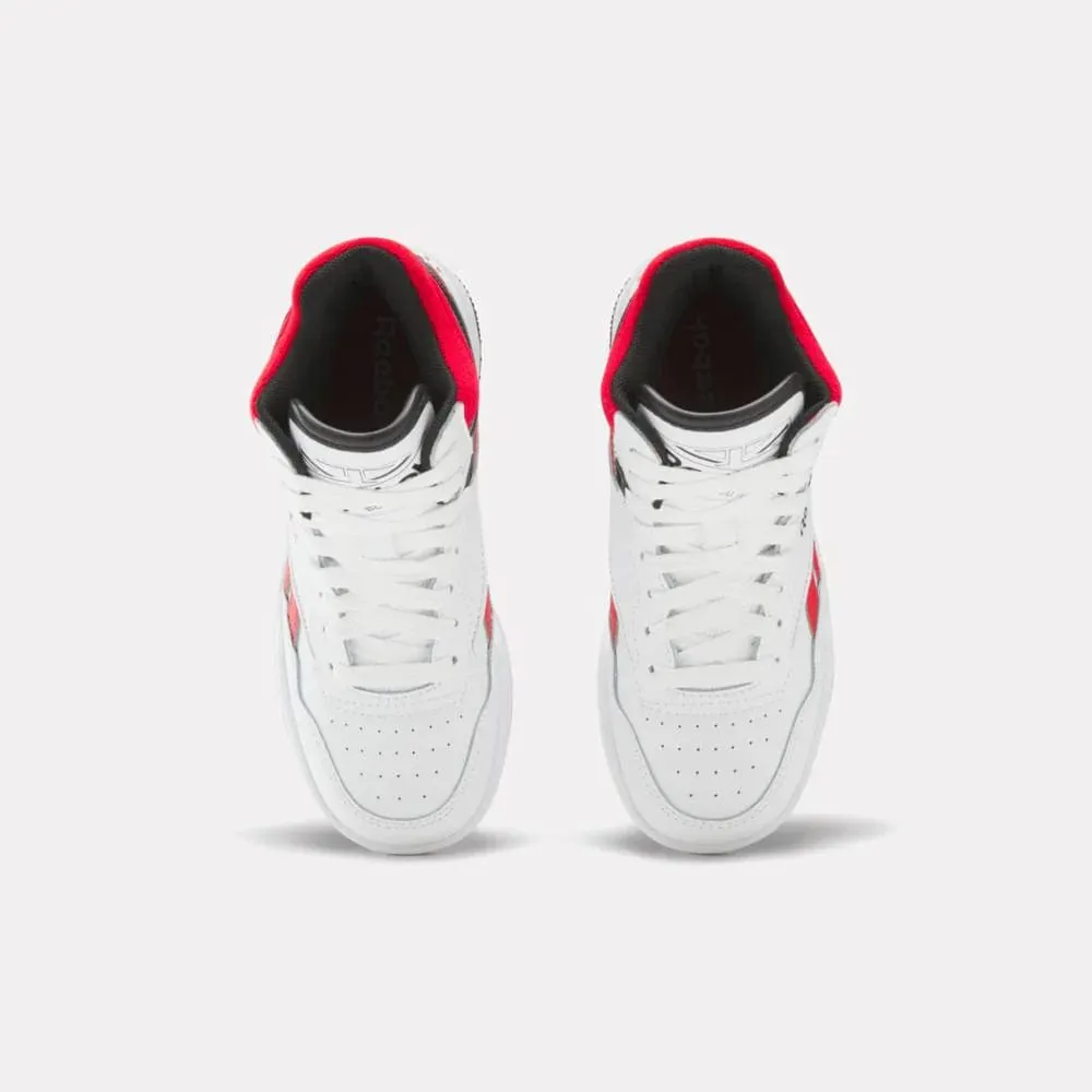 Reebok Bb 4000 II Mid Basketball Shoes - White/Red