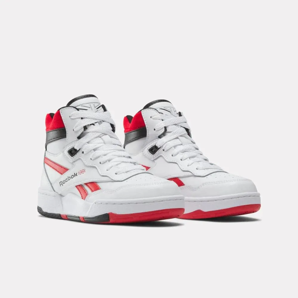 Reebok Bb 4000 II Mid Basketball Shoes - White/Red